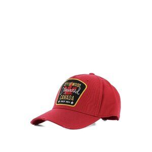 DSQUARED2 Red City of Wood Canada Baseball Cap Hat Embroidered Logo NWT